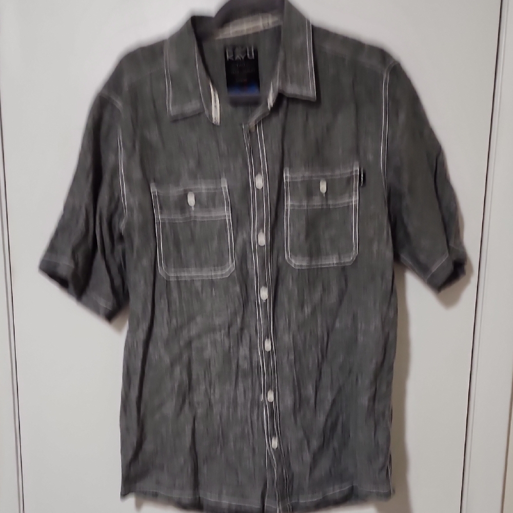 Kavu Men's Grey Button-Up Shirt used